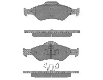 SCT GERMANY sp603pr -  Комплект тормозных колодок, дисковый тормоз